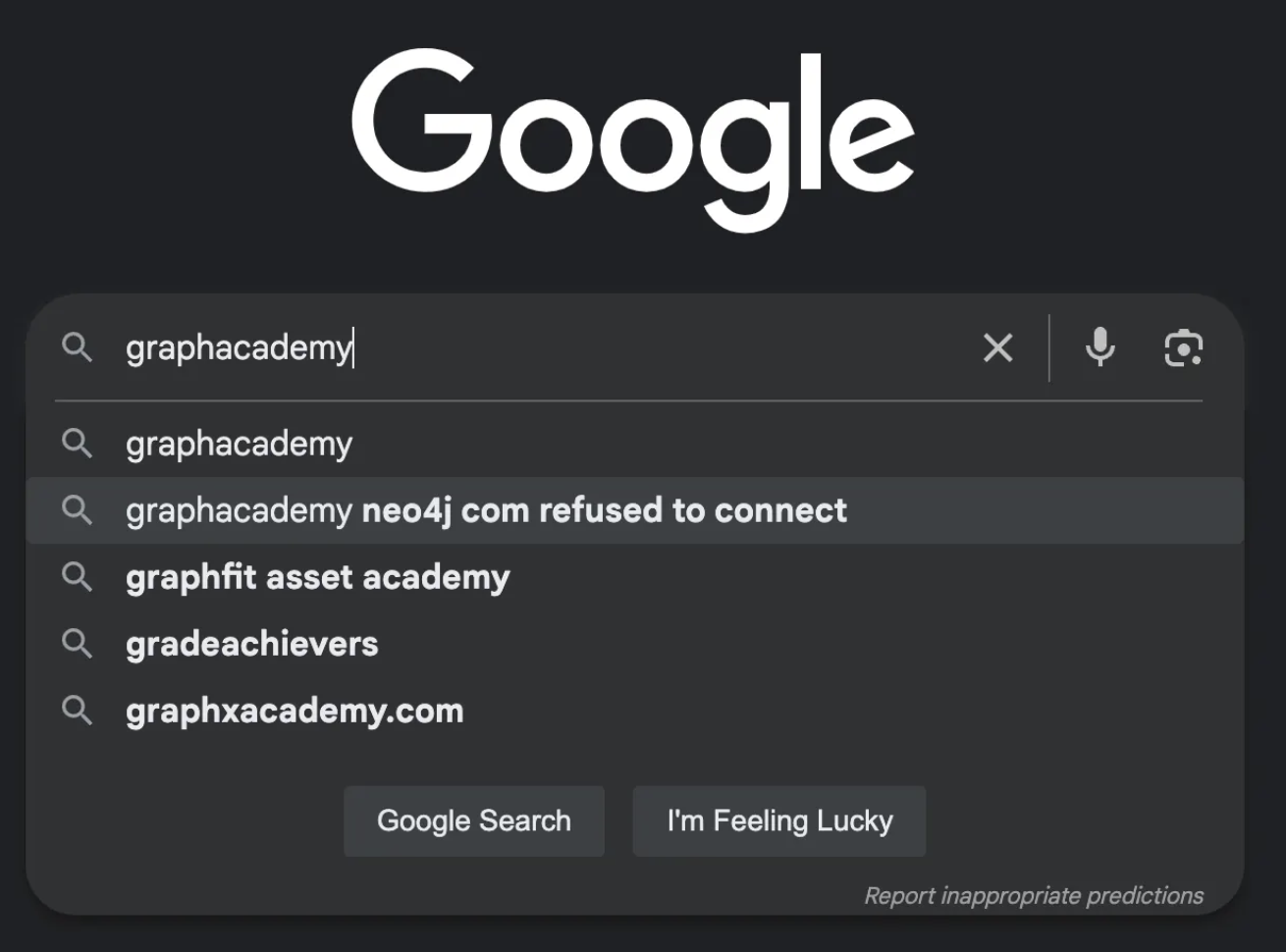 GraphAcademy refused to connect
